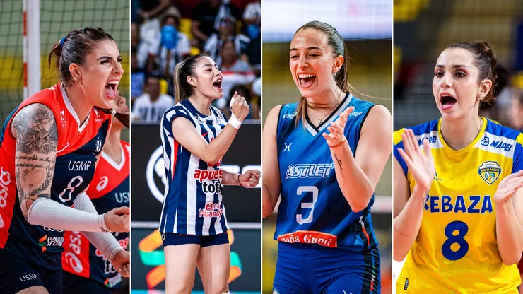 Jugadoras de la Liga Peruana de Vóley.
