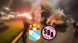 Incidente entre barristas de Sporting Cristal y Sport Boys.