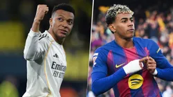 Kylian Mbappé y Lamine Yamal, figuras de Real Madrid y FC Barcelona.
