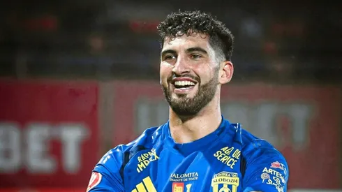 Renato Espinosa, delantero peruano del Unirea Slobozia.