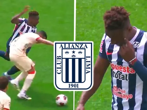 Alianza se quedó con 10: Eryc Castillo expulsado por agresión