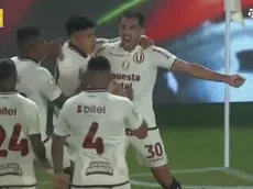 Así fue el primer gol de Alzugaray en Universitario frente a FC Cajamarca en el Monumental