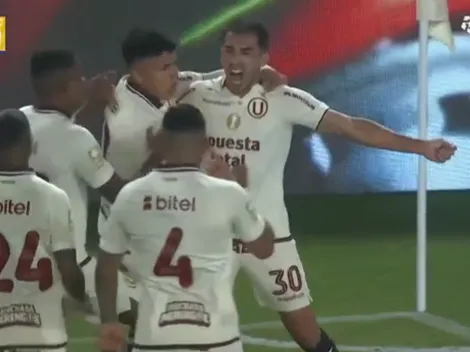 Así fue el primer gol de Alzugaray en Universitario frente a FC Cajamarca en el Monumental