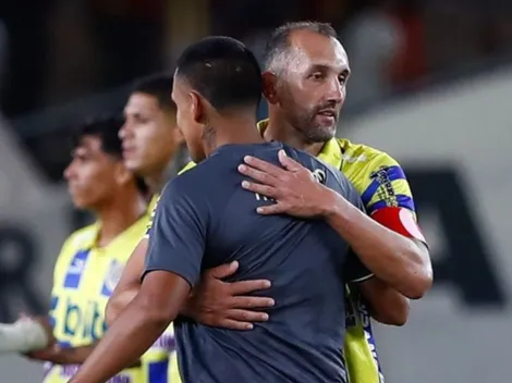 ¡Sin resentimientos! Así fueron captados Valera y Barcos luego del 'U' vs. FC Cajamarca