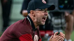 Javier Rabanal, en el partido entre Universitario y FC Cajamarca.