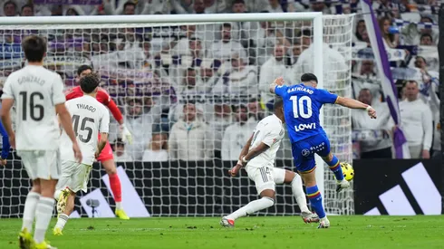 El remate de Martín Satriano para el 1-0 de Getafe.