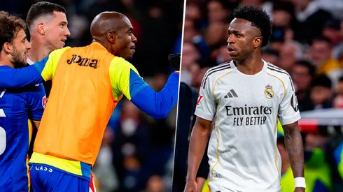 Nyom se la dedicó a Vinícius Júnior y hubo que separarlos.