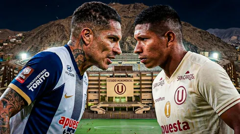 Paolo Guerrero y Edison Flores en el Alianza Lima vs. Universitario.