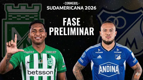Atlético Nacional enfrenta a Millonarios en busca de la fase de grupos de la Sudamericana.