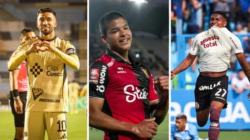 Iván Colman, Matías Zegarra y José Carabalí.