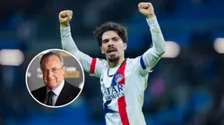 Vitinha y Florentino Pérez.