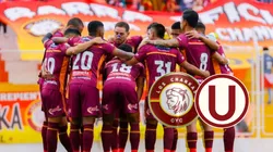 Jugadores de Los Chankas abrazados.