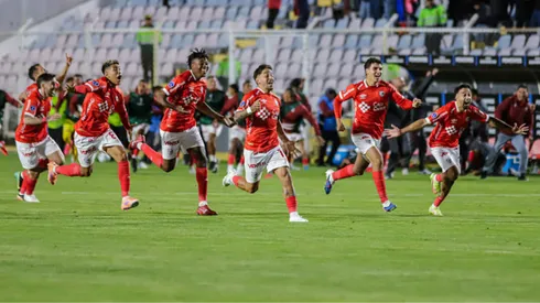 Jugadores de Cienciano celebrando en la Copa Sudamericana.