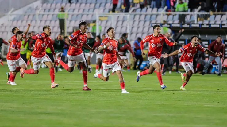 Jugadores de Cienciano celebrando en la Copa Sudamericana.