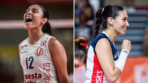 Universitario vs San Martín por la Liga Peruana de Vóley.