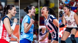 Jugadoras de la Liga Peruana de Vóley.