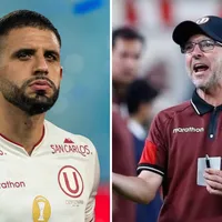 Tenso momento entre Matías Di Benedetto y Javier Rabanal en el Universitario vs Los Chankas