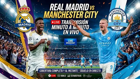 EN VIVO Real Madrid vs. Manchester City por la UEFA Champions League.