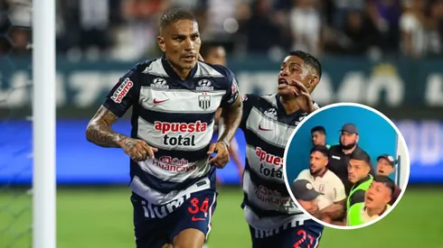 Paolo Guerrero y Kevin Quevedo de Alianza Lima.