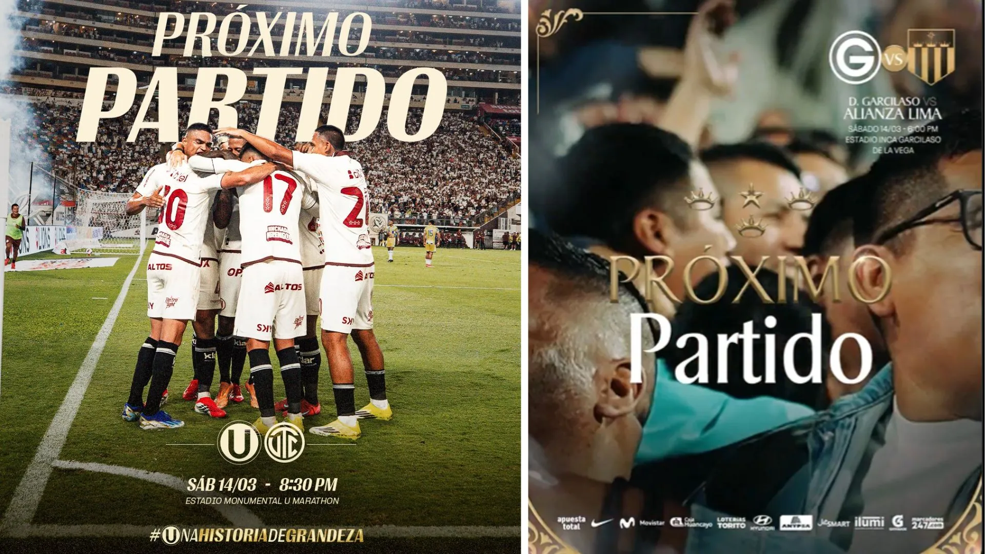 Fuente: Universitario y Alianza Lima.