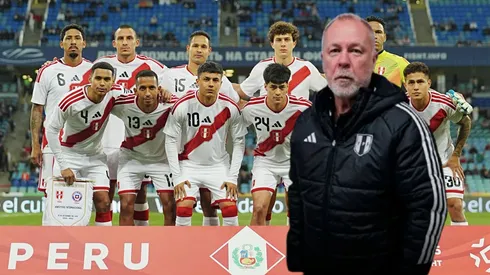 Jugadores de la Selección Peruana y Mano Menezes.