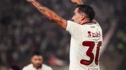 Lisandro Alzugaray celebrando.