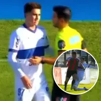 Juan Pablo Goicochea y la tremenda falta que le costó su expulsión en solo 33 minutos en Uruguay