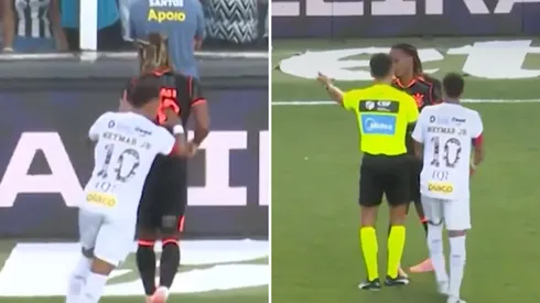 Neymar tuvo cruce con André Carrillo