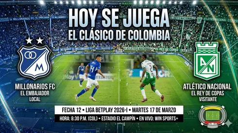 EN VIVO Millonarios vs. Atlético Nacional por la Liga BetPlay.
