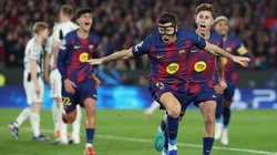 Jugadores de FC Barcelona celebrando ante Newcastle.