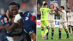 Jugadores de Alianza Lima y Universitario.