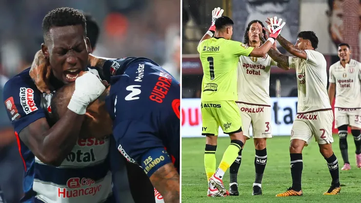 Jugadores de Alianza Lima y Universitario.