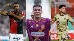 Jhonny Vidales, Oshiro Takeuchi y Gabriel Carabajal.