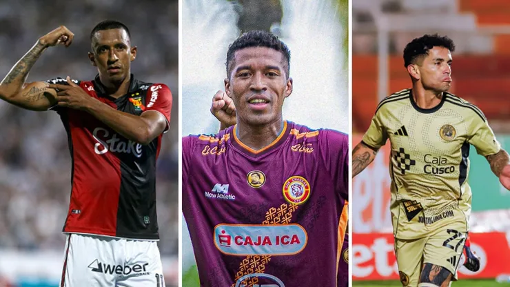 Jhonny Vidales, Oshiro Takeuchi y Gabriel Carabajal.