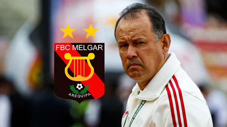 Juan Reynoso y el escudo de Melgar.