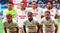 Universitario en su duelo ante Comerciantes Unidos.