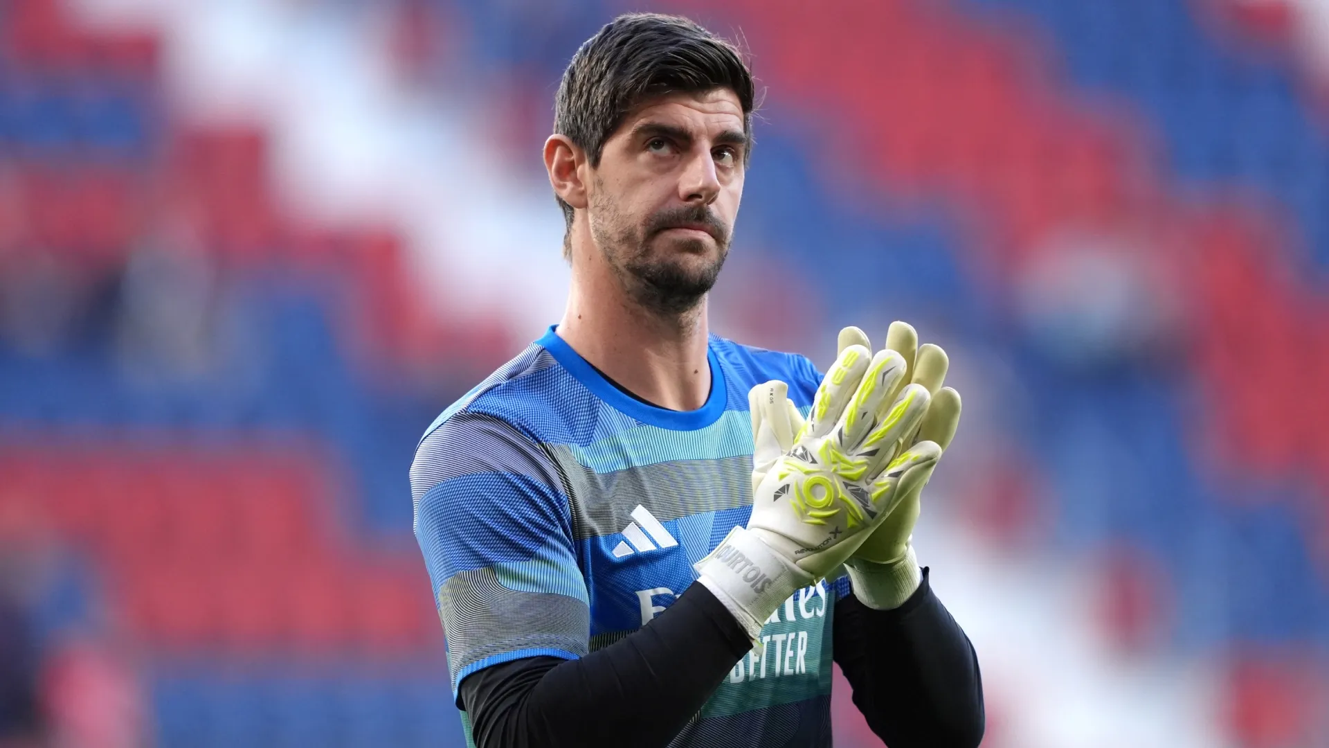Thibaut Courtois, gran baja para este derbi (Getty Images).