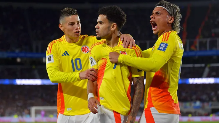 James Rodríguez, Luis Díaz y Richard Ríos.