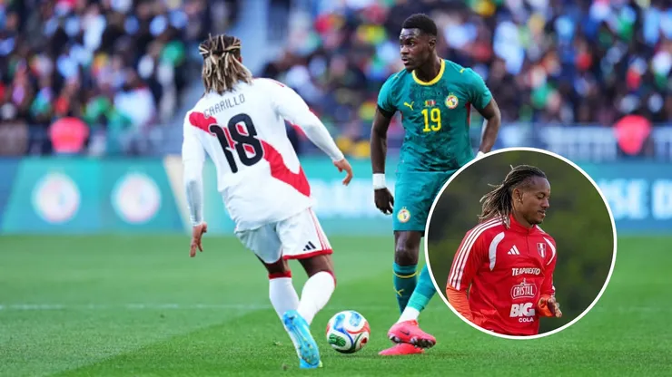 André Carrillo jugando en el amistoso entre Perú vs. Senegal.