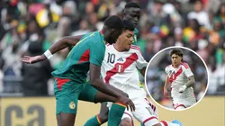 Joao Grimaldo y Kenji Cabrera en el amistoso entre Perú vs. Senegal.