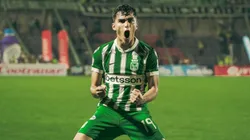 Juan Manuel Rengifo celebrando hoy ante Deportivo Pasto.