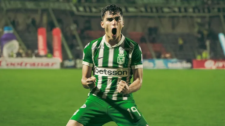 Juan Manuel Rengifo celebrando hoy ante Deportivo Pasto.