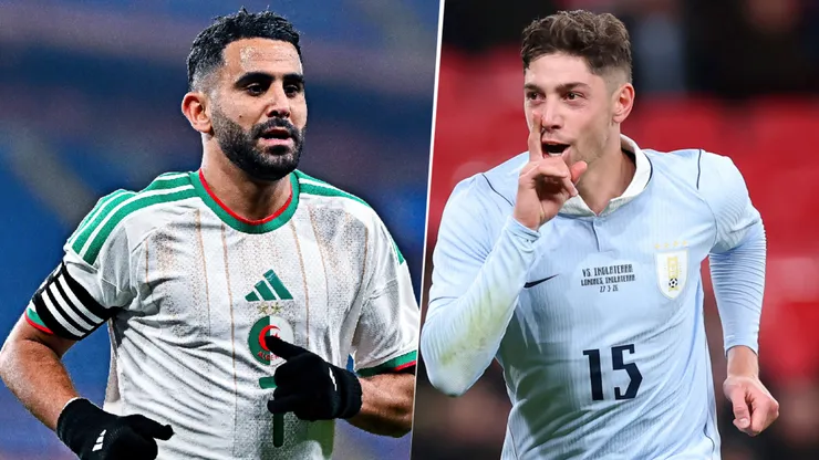 Argelia y Uruguay se enfrentan en un partido amistoso.