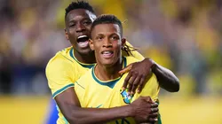 Danilo celebrando el primer gol ante Croacia.