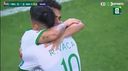 Bolivia celebrando el empate.