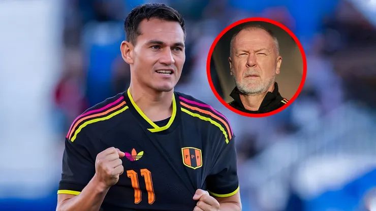 Jairo Vélez y Mano Menezes en la Selección Peruana.