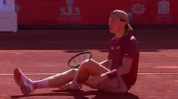 Ignacio Buse, tras uno de los puntos ante Camilo Ugo Carabelli.