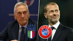 Gabriele Gravina renunció en la FIGC. Aleksander Ceferin, como presidente de UEFA, puso en duda la localía italiana en la Euro 2032.