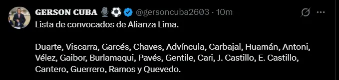 Fuente: @gersoncuba2603
