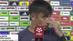 Martín Pérez Guedes se emocionó al mencionar a su familia.